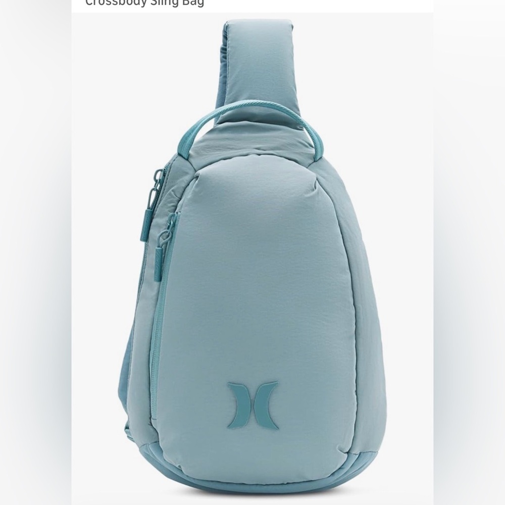 Hurley Crossbody Sling Bag light blue festival summer concert travel vacation